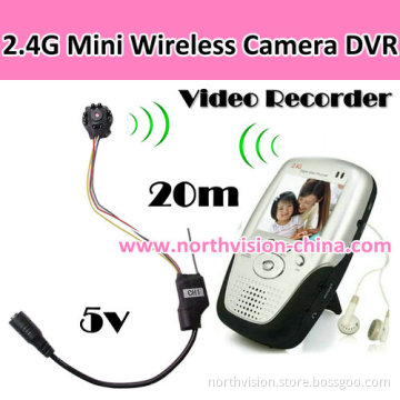 2.4G Wireless Mini Camera with 2.5inch LCD DVR